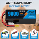 (CN)DXF 6S Lipo Battery 22.8V 100C 9000mAh Soft Case Battery  for Drone UAV FPV Car Truck Tank RC Buggy Truggy Racing Hobby