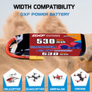 DXF 530mAh 5S 90C 19.0V Lipo Battery Pack for FPV LiPo Battery