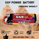 DXF 550mAh 5S 100C 19.0V Lipo Battery Pack for FPV LiPo Battery