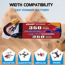 DXF 350mAh 6S 70C 22.8V Lipo Battery Pack for FPV LiPo Battery