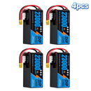 DXF SEMI-SOLID 12S 46.2V 23000mAh 15C Soft Case LiPo Battery with 8AWG Wire for Toy Cars, Boats, UAVs & Drones (1-6 Pack)