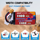 DXF 1100mAh 6S 60C 22.8V Lipo Battery Pack for FPV LiPo Battery