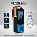 DXF Lipo Battery 6S 22.2V 3500mAh 100C GoldSeries Graphene Softcase with EC5 / T / TRX / XT60 / XT90 / XT150 / Q8s Plug for RC 1/8 1/10 Buggy Truck Car Off-Road Drone