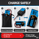 DXF 2S 7.4V 8000mAh 140C Graphene LiPo Hardcase Battery with 10AWG Deans T-Plug for 1/8 1/10 RC Car Truck Boat Drone (1-6 Pack Available)