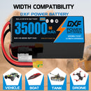 (CN) DXF 14S 51.8V 35000mAh 5C Semi-Solid-State Soft Case LiPo Battery with 8AWG Plug Options for Heavy-Lift Drone UAV Agricultural Multirotor (1-6 Pack Available)
