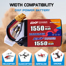 DXF 1550mAh 6S 150C 22.2V Lipo Battery Pack for FPV LiPo Battery