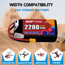 DXF 2200mAh 3S 100C 11.1V Lipo Battery Pack for FPV LiPo Battery