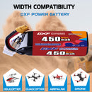 DXF 450mAh 6S 80C 22.2V Lipo Battery Pack for FPV LiPo Battery