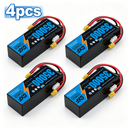 DXF SEMI-SOLID 12S 44.4V 35000mAh 5C Soft Case LiPo Battery with 8AWG Wire for Toy Cars, Boats, UAVs & Drones (1-6 Pack)