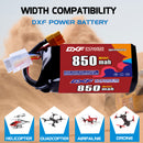 DXF 850mAh 4S 80C 14.8V Lipo Battery Pack for FPV LiPo Battery