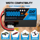 (CN)DXF 12S Lipo Battery 46.2V 15C 100000mAh Soft Case Battery  for Drone UAV FPV Car Truck Tank RC Semi solidstate Battery Racing Hobby