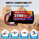 DXF 2200mAh 2S 110C 7.4V Lipo Battery Pack for FPV LiPo Battery