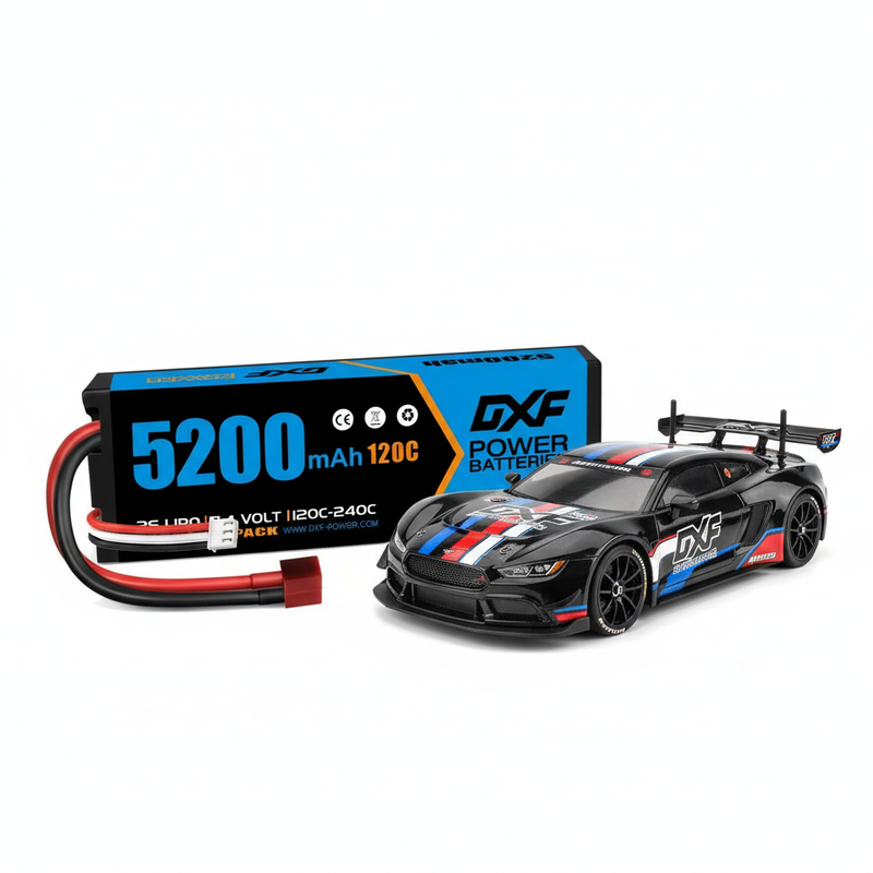 DXF 2S LiPo Battery 7.4V 5200mAh 120C Hardcase - Graphene RC Power Pack