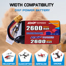 DXF 2600mAh 6S 120C 22.2V Lipo Battery Pack for FPV LiPo Battery