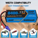 (CA)DXF Lipo Battery 3S 11.1V 8400mAh 120C/240C HardCase EC5 Plug Lipo Battery for RC HPI HSP 1/8 1/10 Buggy RC Car Truck