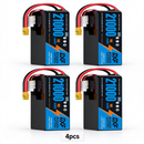 DXF 6S 22.2V 21000mAh 10C Soft Case LiPo Battery with 8AWG Wire for UAVs & Drones (1-6 Pack)