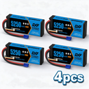 DXF 3S 11.1V 5250mAh 140C Graphene LiPo Hardcase Battery with 10AWG EC5 Plug for 1:8 RC Car Boat Airplane Helicopter Drone (1-6 Pack Available)