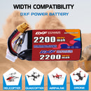 DXF 2200mAh 6S 120C 22.2V Lipo Battery Pack for FPV LiPo Battery