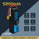 DXF Lipo Battery 4S 14.8V 5200mAh 80C Graphene Softcase with EC5 / T / TRX / XT60 / XT90 / XT150 / Q8s Plug for RC 1/8 1/10 Buggy Truck Car Off-Road Drone