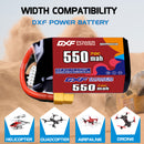 DXF 550mAh 5S 70C 18.5V Lipo Battery Pack for FPV LiPo Battery
