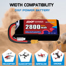 DXF 2800mAh 2S 110C 7.4V Lipo Battery Pack for FPV LiPo Battery