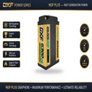 DXF LiPo Battery 2S2P HV 7.6V 6300mAh 130C Graphene NGP Plus Gold Version with 5mm Bullet / EC5 / T / TRX / XT60 / XT90 / XT150 / Q8s Plug for RC 1/10 1/8 Scale Car Racing