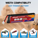DXF 850mAh 1S 60C 3.8V Lipo Battery Pack for FPV LiPo Battery