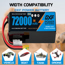 (CN)DXF 12S Lipo Battery 44.4V 5C 72000mAh Soft Case Battery  for Drone UAV FPV Car Truck Tank RC Buggy Truggy Racing Hobby