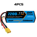 (CA)DXF Lipo Battery 3S 11.1V 7200MAH 100C Blue Series lipo Hardcase with  XT90 Plug for Rc 1/8 1/10 Buggy Truck Car Off-Road Drone