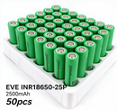 EVE INR18650-25P 2500mAh 20A Li-ion Battery for Power Tools, E-Bikes & DIY Battery Packs (1-100 PCS)