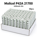 Molicel INR21700-P42A 4200mAh 45A Li-ion Battery for Power Tools, E-Bikes & DIY Battery Packs (1-100 PCS)