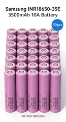 Samsung INR18650-35E 3500mAh 8A Li-ion Battery for Flashlights, E-Bikes & DIY Battery Packs (1-100 PCS)