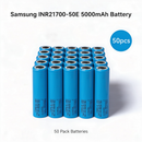 Samsung INR21700-50E 5000mAh 9.8A Li-ion Battery for E-Bikes, Flashlights & DIY Battery Packs (1-100 PCS)
