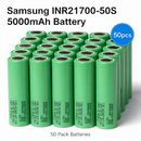 Samsung INR21700-50S 5000mAh 25A Li-ion Battery for Power Tools, E-Bikes & DIY Battery Packs (1-100 PCS)