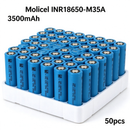 Molicel INR18650-M35A 3500mAh 10A Li-ion Battery for E-Bikes, Flashlights & DIY Battery Packs (1-100 PCS)