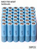 LG M58T INR21700-M58T 5800mAh 12.5A Li-ion Battery for E-Bikes, Flashlights & DIY Battery Packs (1-100 PCS)
