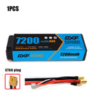 (CN) DXF 2S 7.4V Lipo Battery 50C 5200mAh with 4mm Bullet for RC 1/10 1/8 Vehicles Car Truck Tank Truggy Competition Racing Hobby
