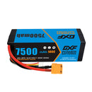 (CA)DXF Lipo Battery 4S 14.8V 7500mAh 100C/200C HardCase Lipo Battery for RC HPI HSP 1/8 1/10 Buggy RC Car Truck