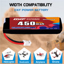 DXF 450mAh 1S 80C 3.8V Lipo Battery Pack for FPV LiPo Battery
