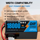 (CN)DXF 12S Lipo Battery 44.4V 10C 18000mAh Soft Case Battery  for Drone UAV FPV Car Truck Tank RC Semi solidstate Battery Racing Hobby