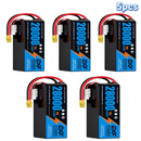 DXF SEMI-SOLID 14S 53.9V 28000mAh 15C Soft Case LiPo Battery with 8AWG Wire for Toy Cars, Boats, UAVs & Drones (1-6 Pack)