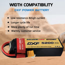 DXF 리포 배터리 4S 15.2V 9200MAH 130C 골드시리즈 그래핀 리포 하드케이스 (EC5 및 XT90 플러그 포함) Rc 1/8 1/10 버기 트럭 자동차 오프로드 드론용