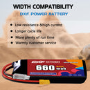 DXF 660mAh 3S 90C 11.4V Lipo Battery Pack for FPV LiPo Battery