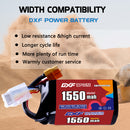 DXF 1550mAh 4S 150C 14.8V Lipo Battery Pack for FPV LiPo Battery