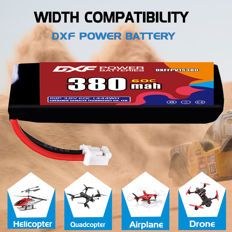 DXF 380mAh 3S 60C 11.4V Lipo Battery Pack for FPV LiPo Battery