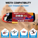 DXF 380mAh 5S 90C 19.0V Lipo Battery Pack for FPV LiPo Battery
