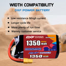 DXF 1350mAh 5S 100C 18.5V Lipo Battery Pack for FPV LiPo Battery