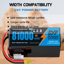 (CN)DXF 6S Lipo Battery 22.2V 5C 81000mAh Soft Case Battery  for Drone UAV FPV Car Truck Tank RC Buggy Truggy Racing Hobby