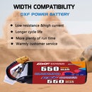 DXF 550mAh 6S 100C 22.8V Lipo Battery Pack for FPV LiPo Battery