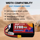 DXF 2200mAh 3S 120C 11.1V Lipo Battery Pack for FPV LiPo Battery